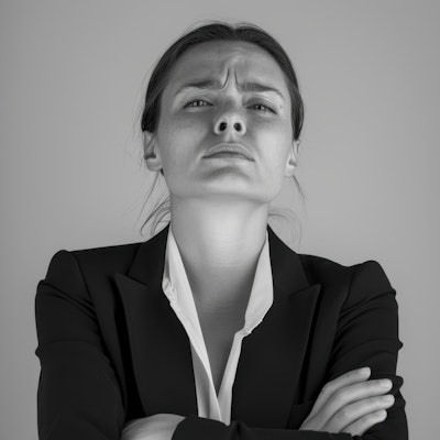 Retrato profesional de María González, directora financiera